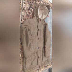 Boy  Tan Hooded Jacket